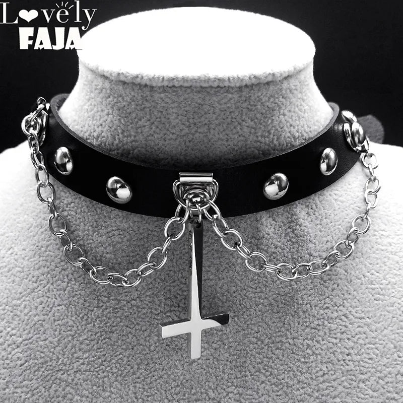 Gothic Stainless Steel Chokers