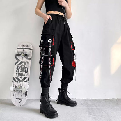 Cargo Jogger Pants With Chain