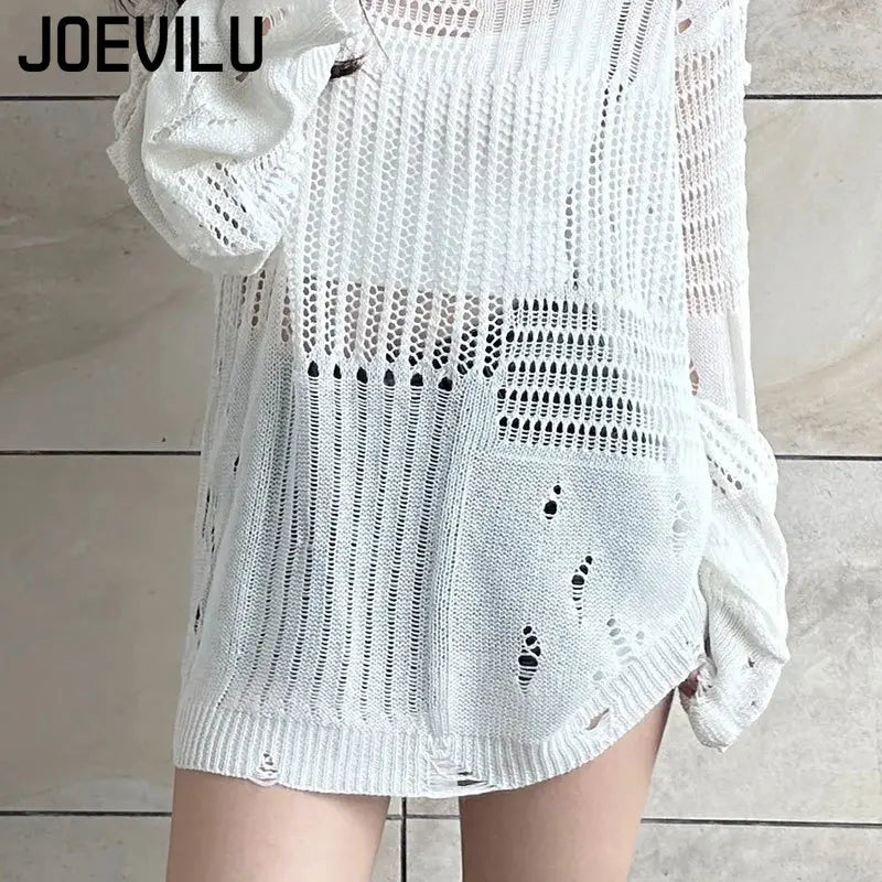 Hollow Knit Thin Sweaters