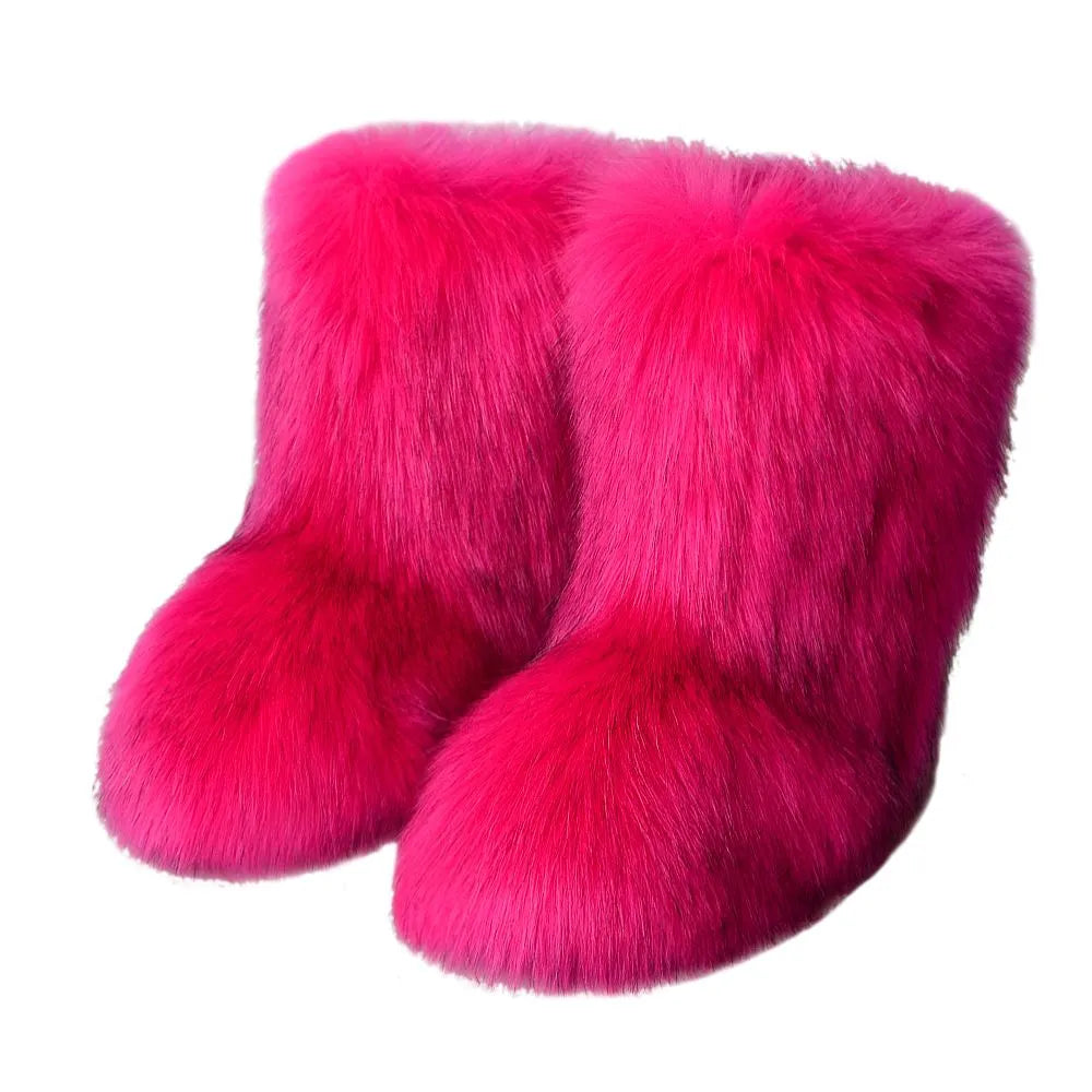 Faux Furry Boots