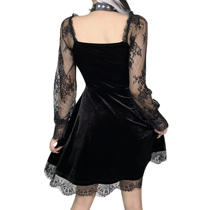 Gothic Vintage Lace Dress