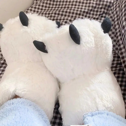 Cute Bear Claw Winter Slipper Boots